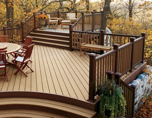 New Deck Built with Composite Decking in Novi Michigan