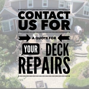 inspect your deck for repairs
